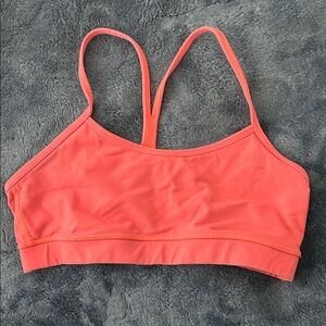 Lululemon Flow Y Racerback Bra in Grapefruit Pink